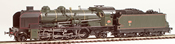 French Steam Locomotive Class 141 of the SNCF - Depot CLERMONT (DCC Sound Decoder)